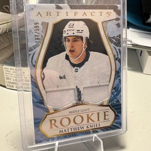 Toronto Maple Leafs Rookie Matthew Knies jersey card